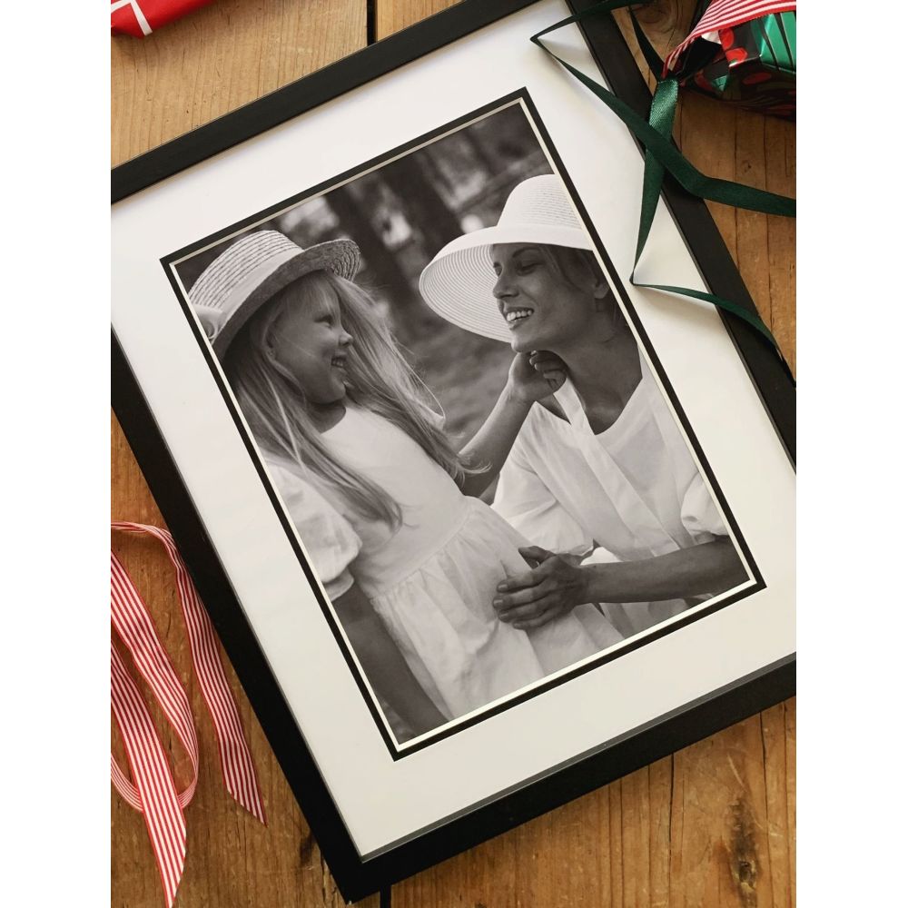 Deknudt Photo frame in black with passe-board 15x20 S43AK2