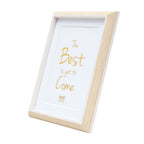 Deknudt Photo frame in light wood colour with white piping and passe-board 18x24 S46WG3