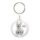 Deknudt Round photo key ring in plastic S66GA2