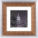 Dorr Wood Frame Prestige 50x50 brown/silver