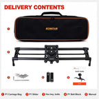 Konova P1 100cm Carbon Fibre Camera Slider (w/ KMS-S3)