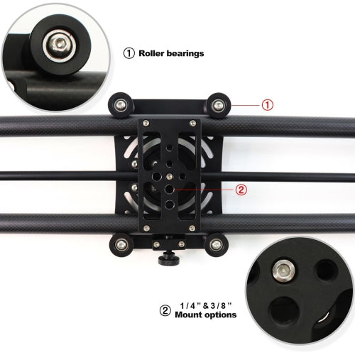 Konova P1 60cm Carbon Camera Slider (with KMS-S3)
