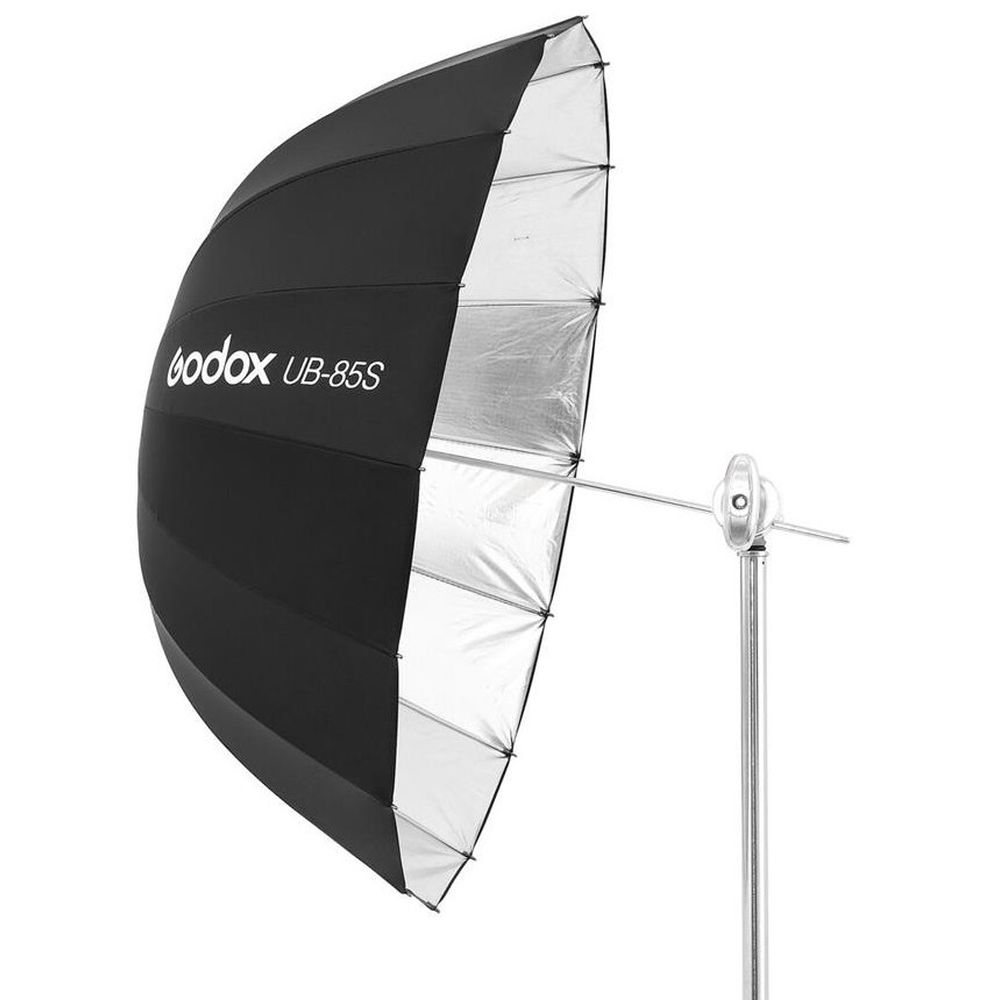Godox UB-85S - Parabolic reflective studio umbrella silver 85 cm