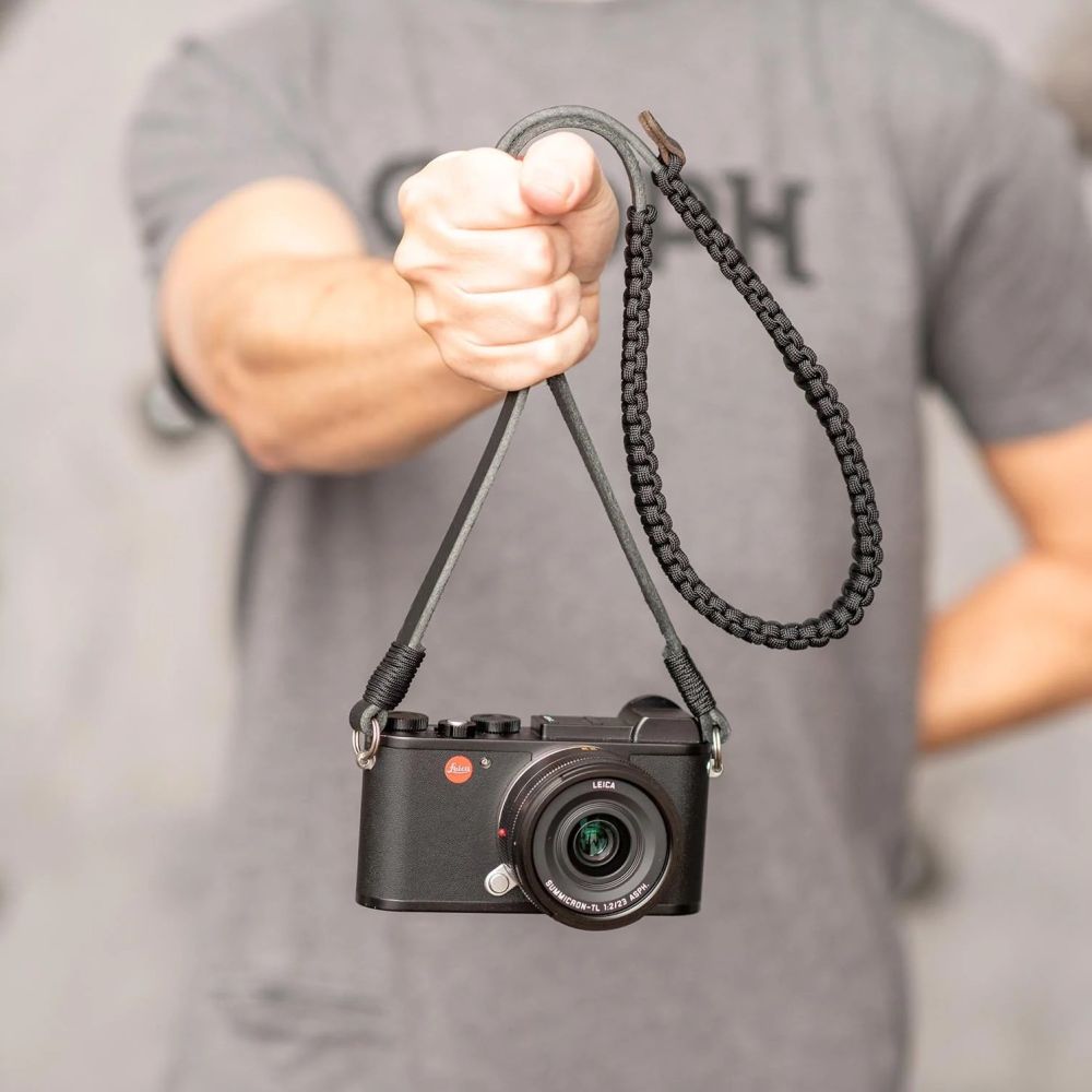 Leica 18893 Paracord belt made by COOPH black/black 100 cm