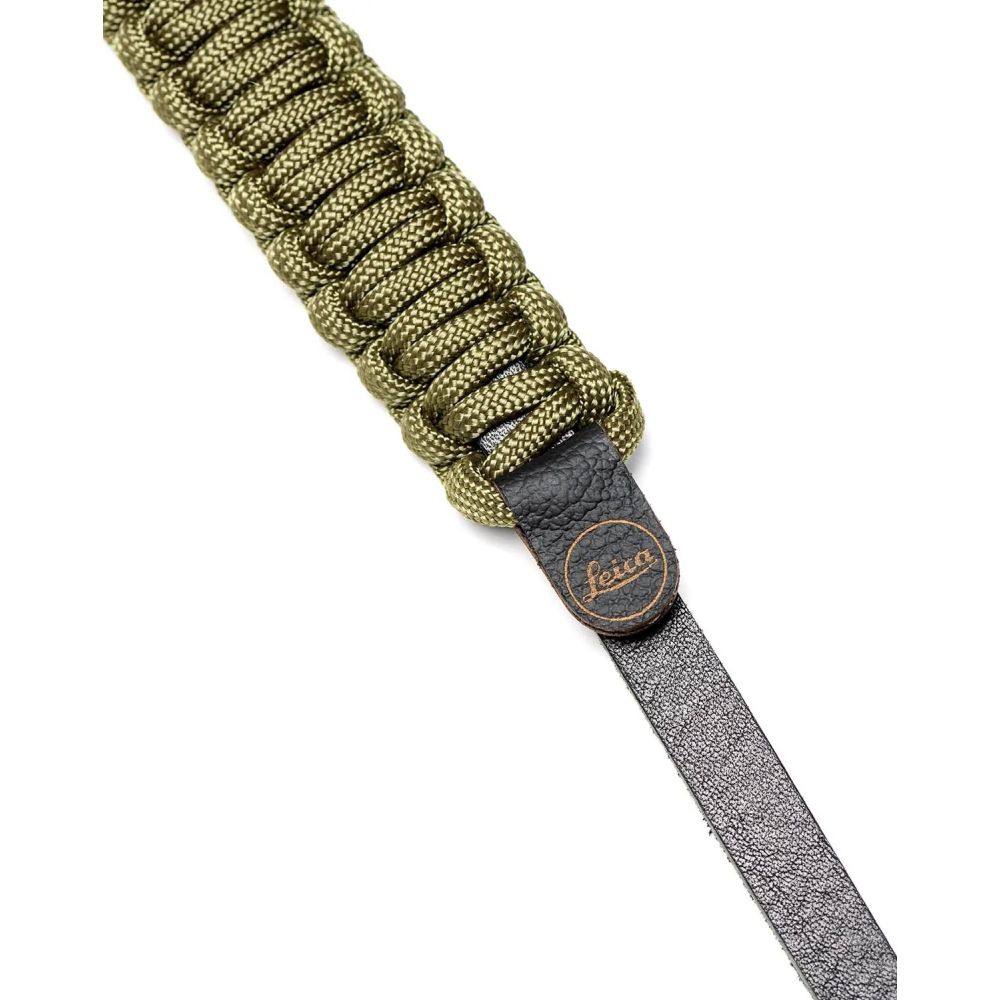 Leica 18896 Paracord belt made by COOPH black/olive green 126 cm