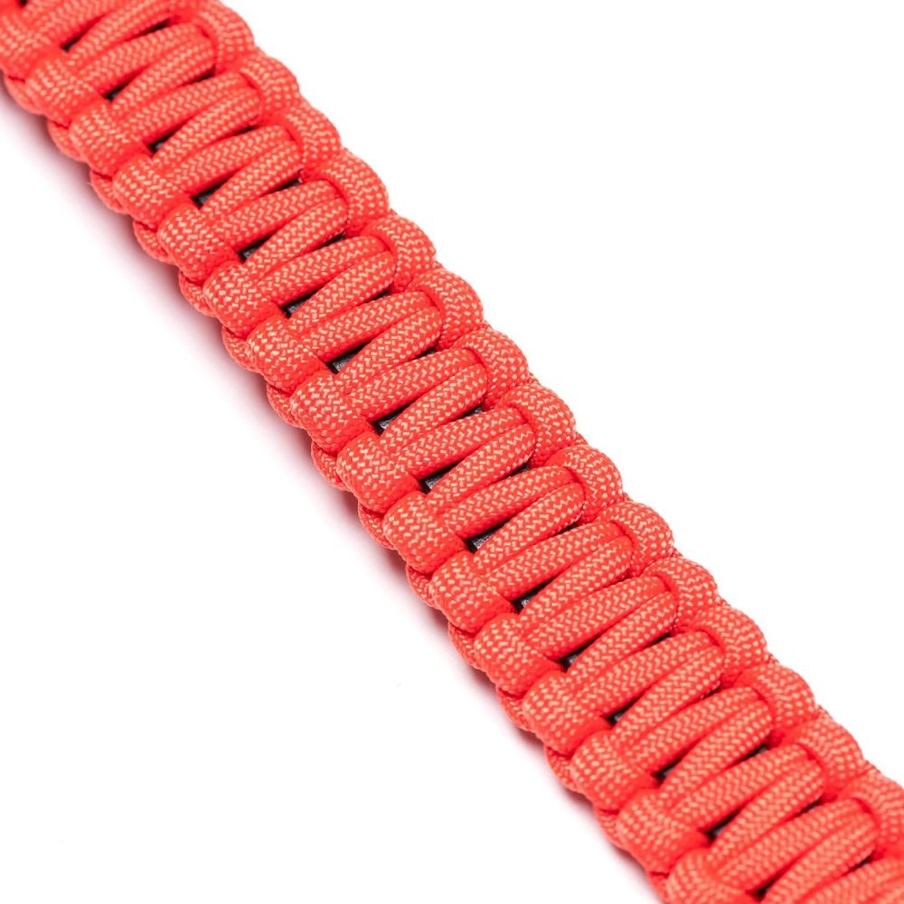 Leica 18897 Paracord belt made by COOPH black/red 100 cm