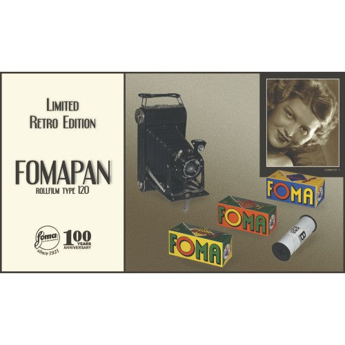 Foma Fomapan 100 120 Medium Format Film Retro Edition