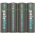 Pale Blue 4x AA Lithium Ion rechargeable battery