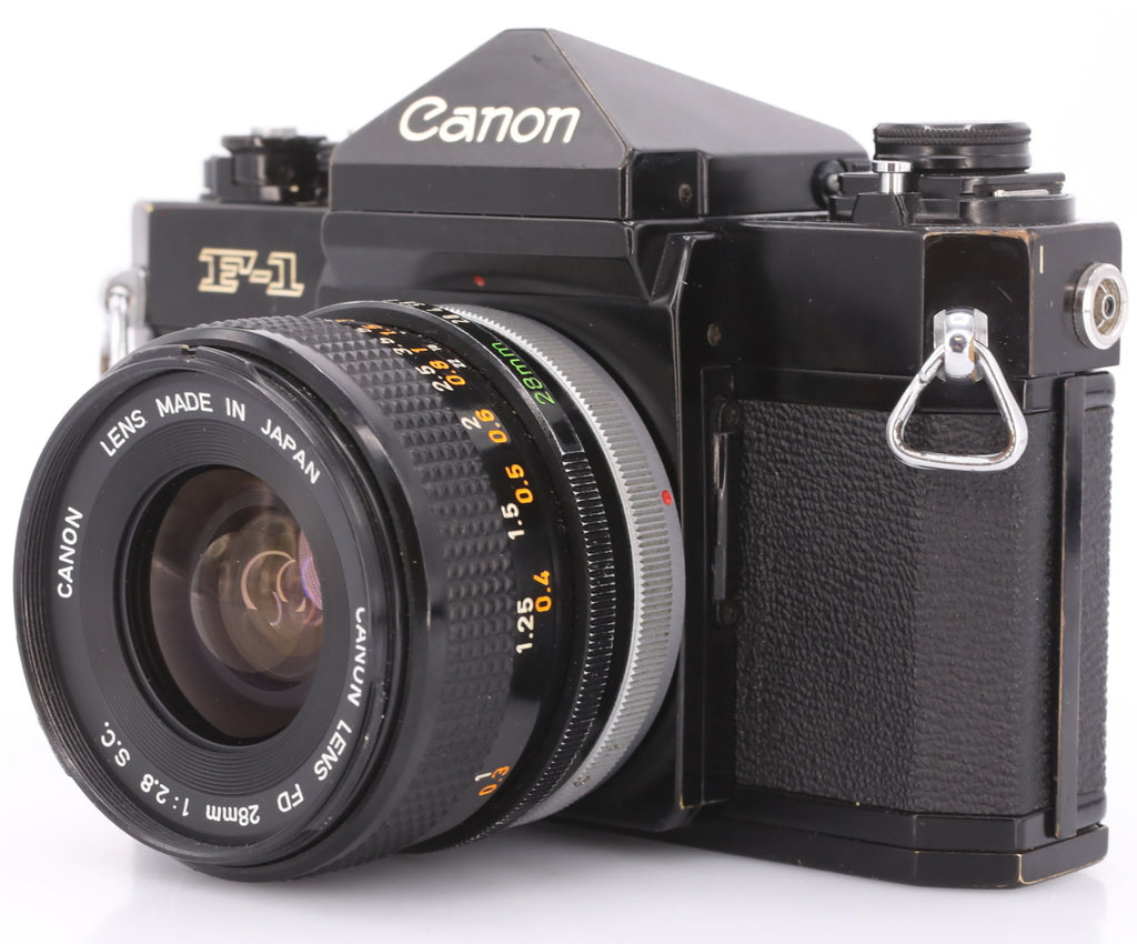 Canon F1 Body + FD 28mm F/2.8 S.C. occasion
