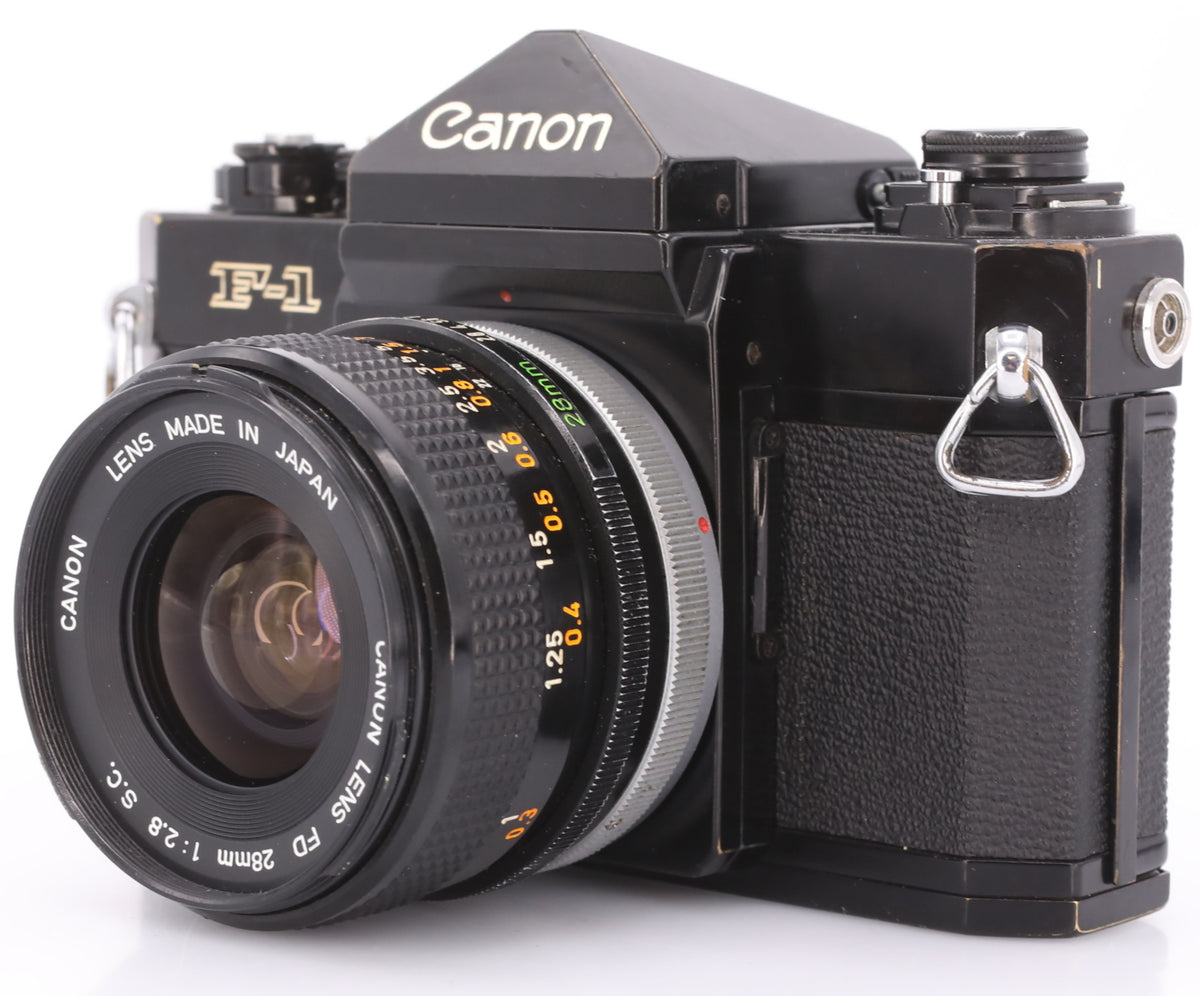 Canon F1 Body + FD 28mm F/2.8 S.C. occasion