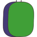 Helios folding Background 1.5 x 2m green / blue