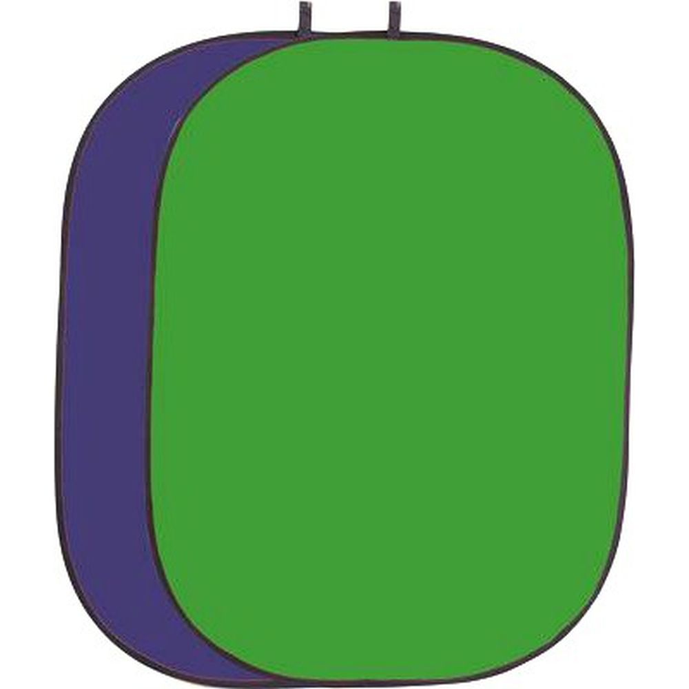 Helios folding Background 1.5 x 2m green / blue