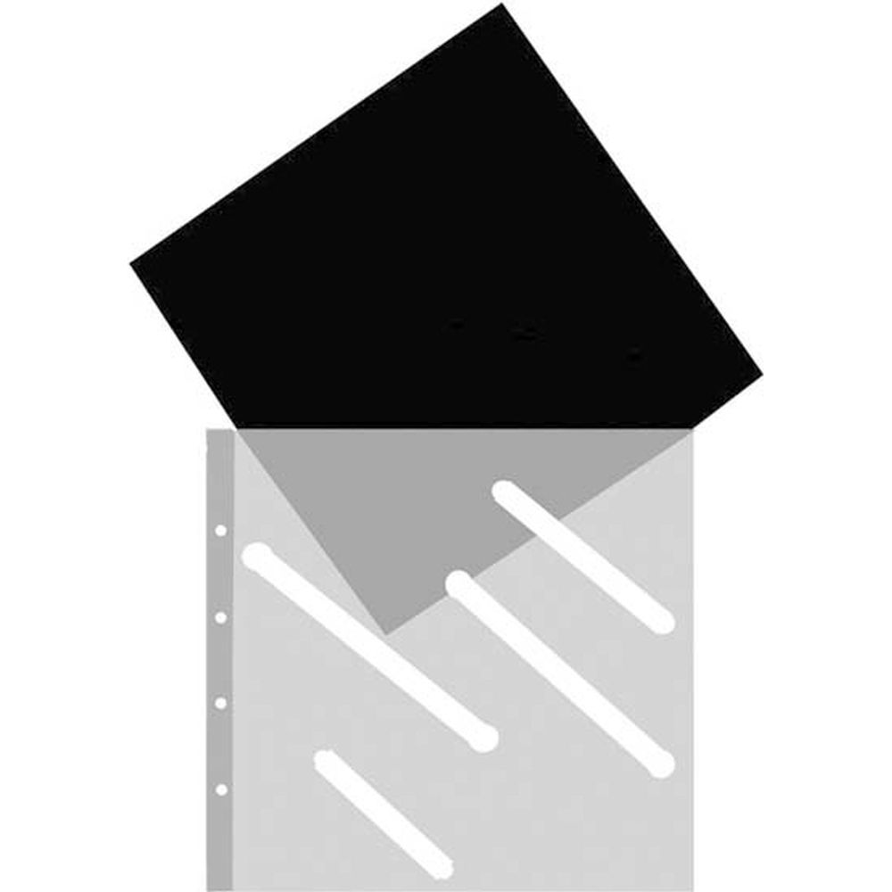 Single Transparent Folders 29x31cm Black