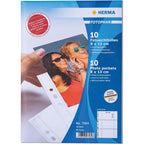 Herma sleeves white 9x13 horizontal 10 pc.