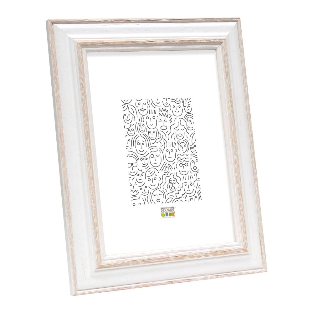 Deknudt Photo frame white with natural colour accent 13x18 S221H1