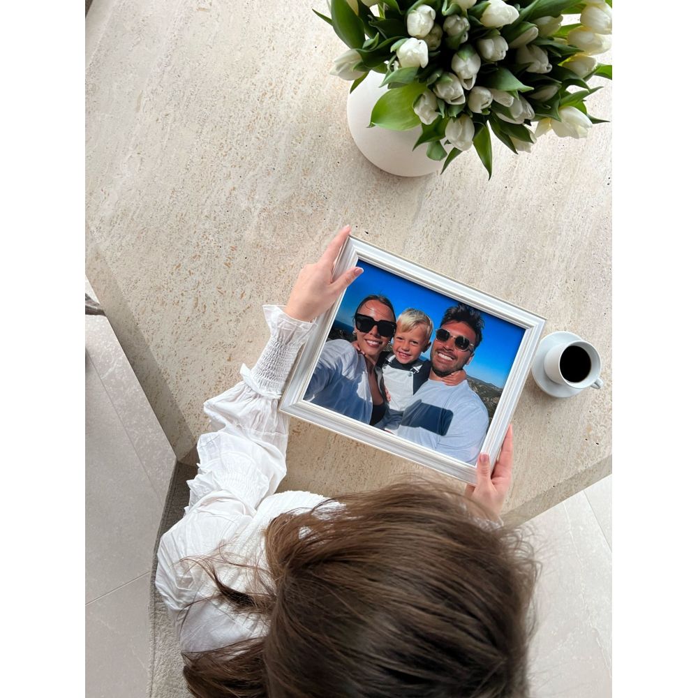 Deknudt Photo frame white with natural colour accent 13x18 S221H1