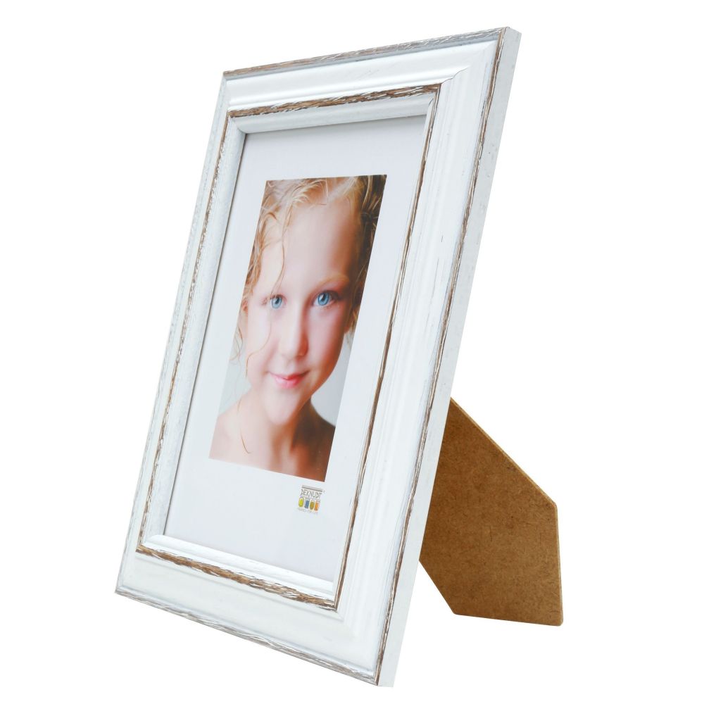 Deknudt Photo Frame white with brown colour Accent 15x20 S221H3