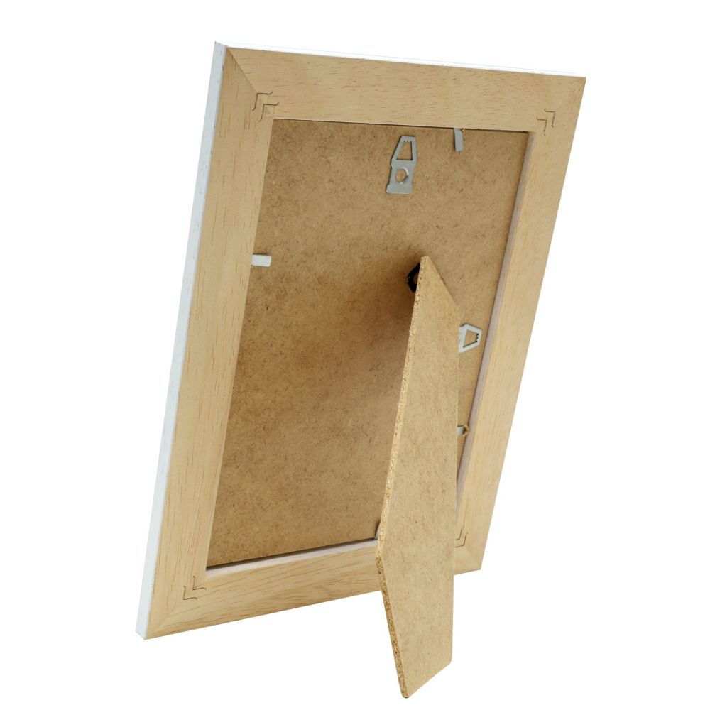 Deknudt Photo frame white with brown accent 20x30 S221H3