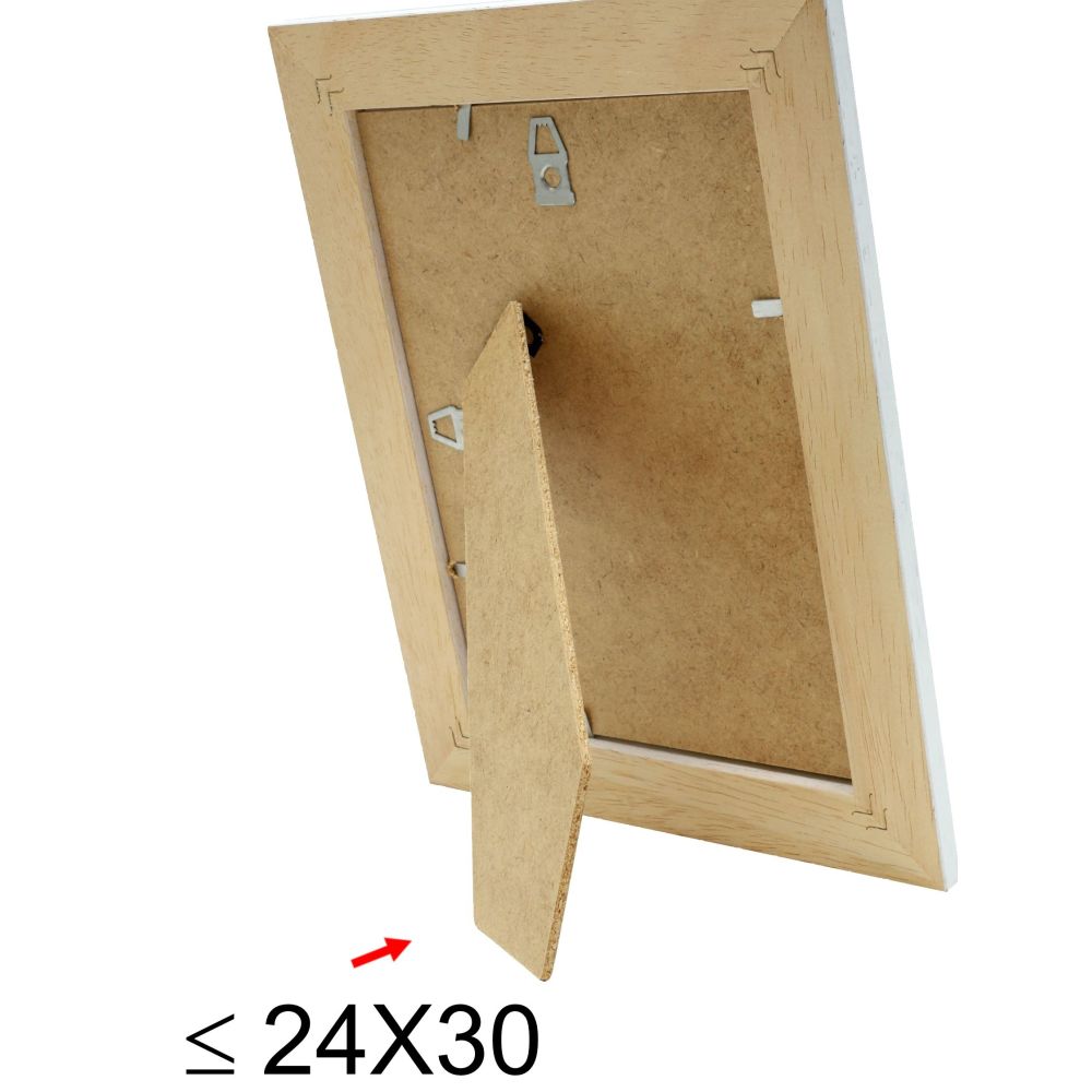 Deknudt Photo frame white with brown accent 24x30 S221H3