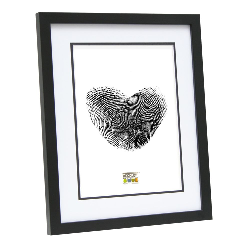 Deknudt Photo frame in black with passe-board 10x15 S43AK2