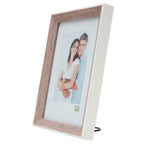 Deknudt Photo frame in beige with white edge 13x18 S46CH3