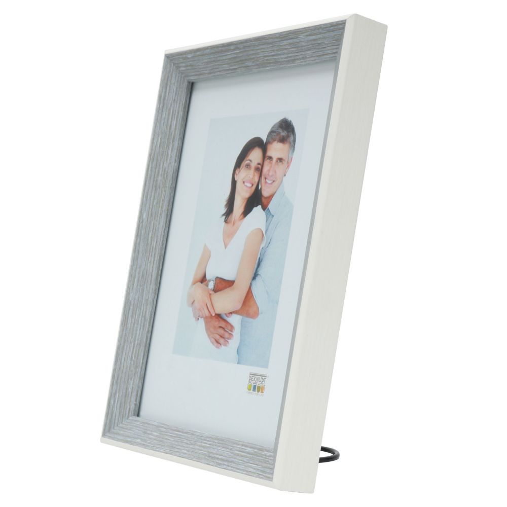 Deknudt Photo frame in grey-blue with white border 13x18 S46CH7