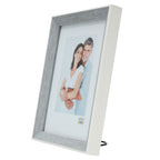 Deknudt Photo frame in grey-blue with white border 13x18 S46CH7
