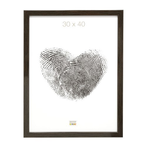 Deknudt Narrow frame in grey-brown root wood 20x30