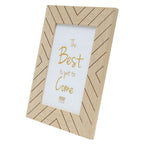 Deknudt Photo frame in plain wood with graphic motif 10x15 S46ZH9