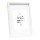 Deknudt white Photo Frame with white Passe-board 20x25