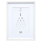 Deknudt white Photo Frame with white Passe-board 20x25