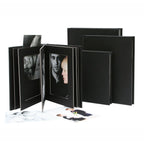 Deknudt Mount board album black with leather cover 13x18 A66DA2