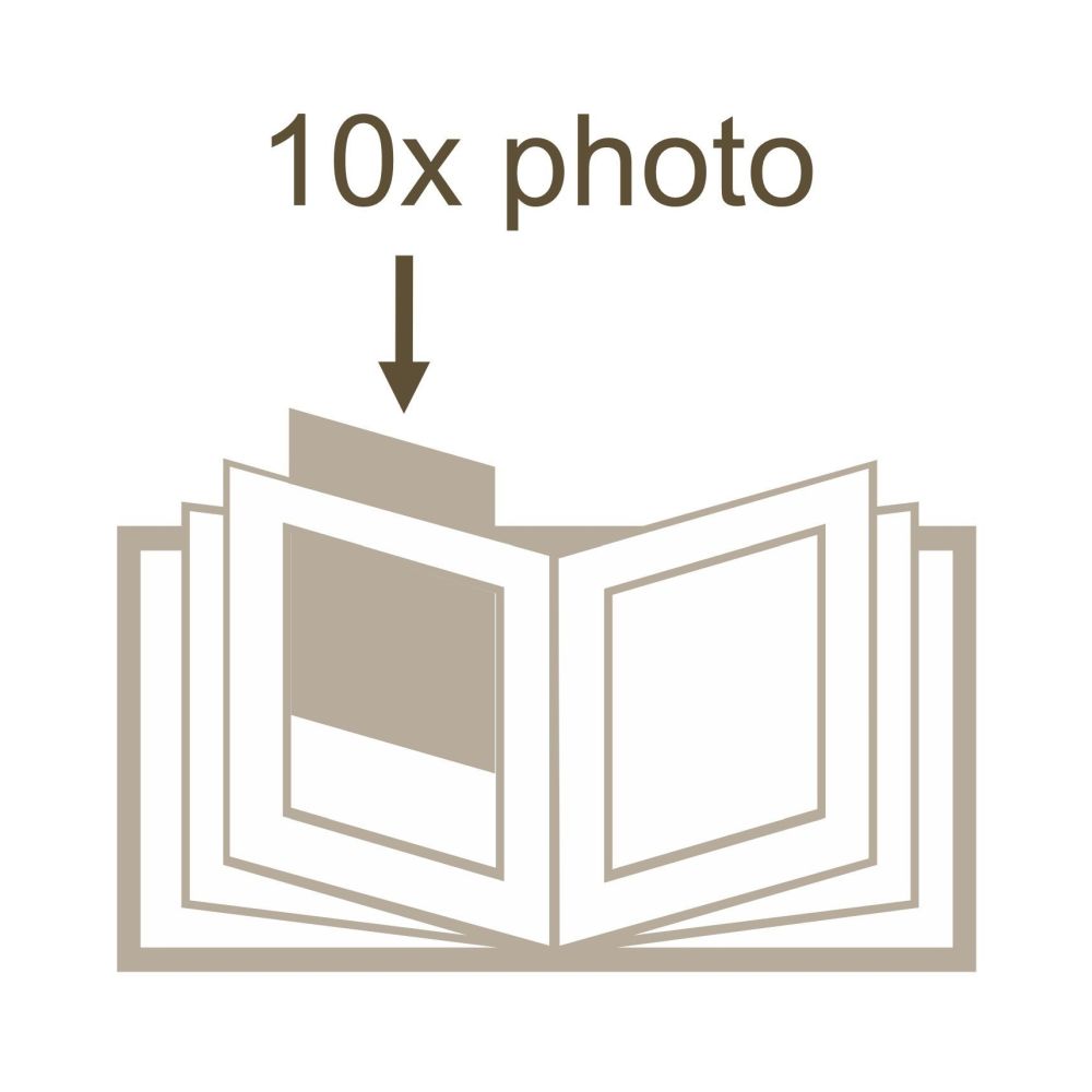 Deknudt Mount board album black with leather cover 15x20 A66DA2