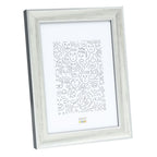 Deknudt Silver-colored wooden photo frame with dark gray shades 18x24 S40YOUR2