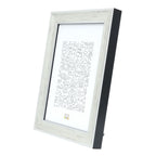 Deknudt Silver wood photo frame with dark gray shading 20x30 S40YOUR2