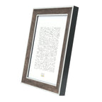Deknudt Wooden photo frame in dark brown wood colour with silver piping 15x20 S40YOUR3