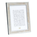 Deknudt Silver-colored wooden photo frame with dark brown crackle finish 15x15 S40YOUR9