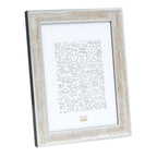 Deknudt Silver wooden photo frame with dark brown crackle finish 18x24 S40YOUR9