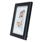 Deknudt Black photo frame with edge in silver 30x30 S41VK2
