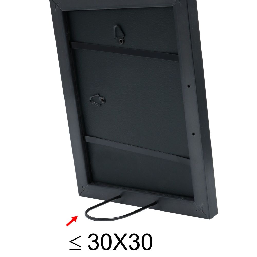 Deknudt Black photo frame with edge in silver 30x30 S41VK2