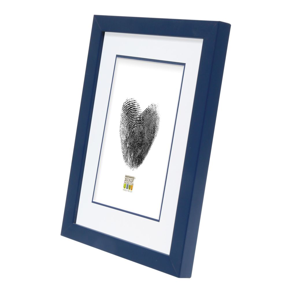 Deknudt Photo frame in blue with passe-board 13x18 S43AM6