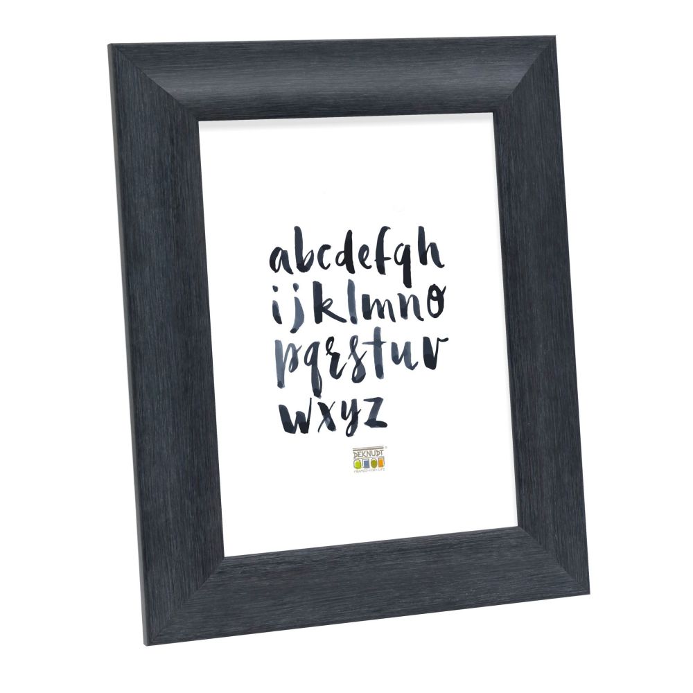 Deknudt Black photo frame with wood structure 15x20 S45MF2