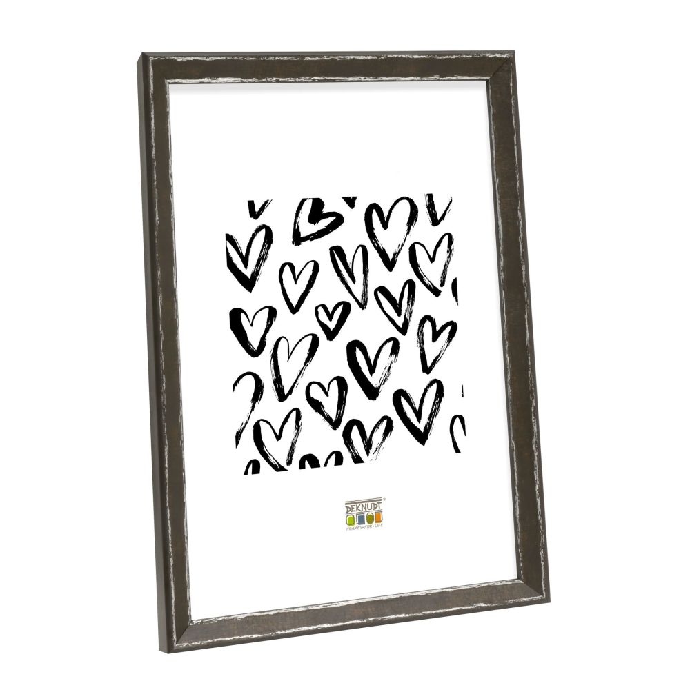 Deknudt Photo frame in black with silver piping 13x18 S46DF2