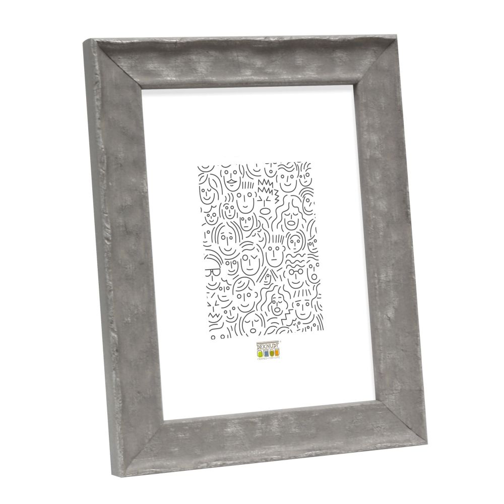Deknudt Wooden frame in gray with wavy structure 18x24 S46HF7