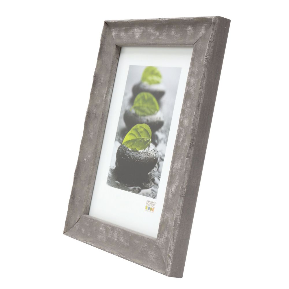 Deknudt Wooden frame in gray with wavy structure 18x24 S46HF7