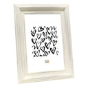 Deknudt Wide classic photo frame in white painted 13x18 S55DF1