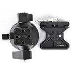 Sunwayfoto two-way head with clamp and QR plate DT-03