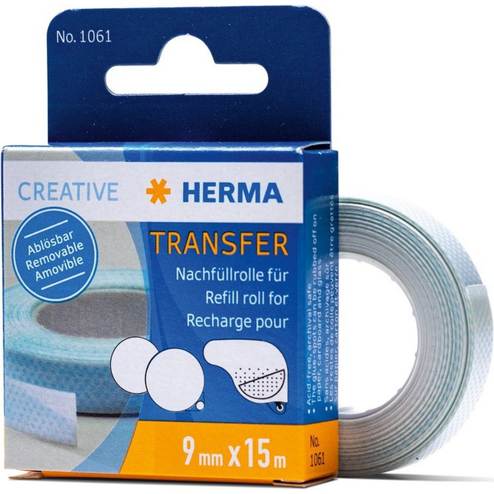 Herma Transfer Glue Dispenser Refill Roll 15 m