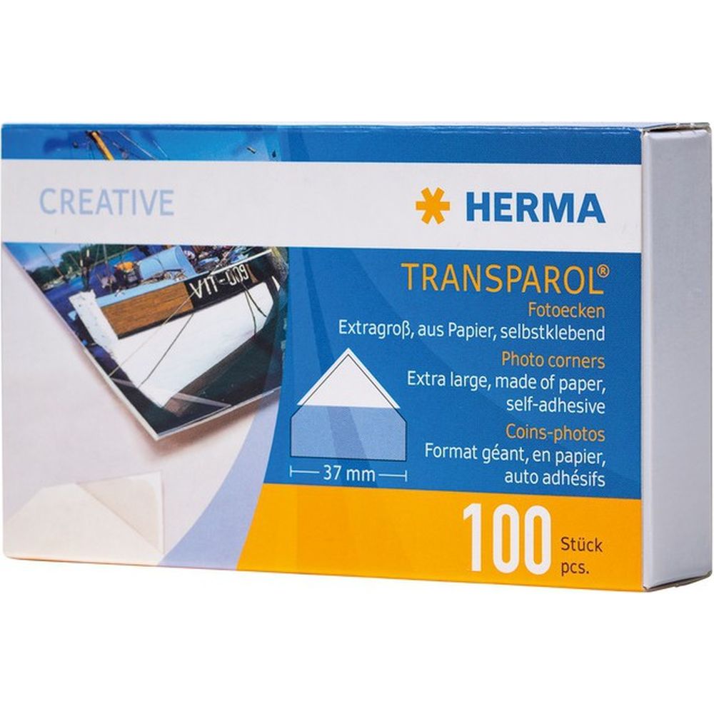 Herma Transparol Photo Corners large 2 strips 100