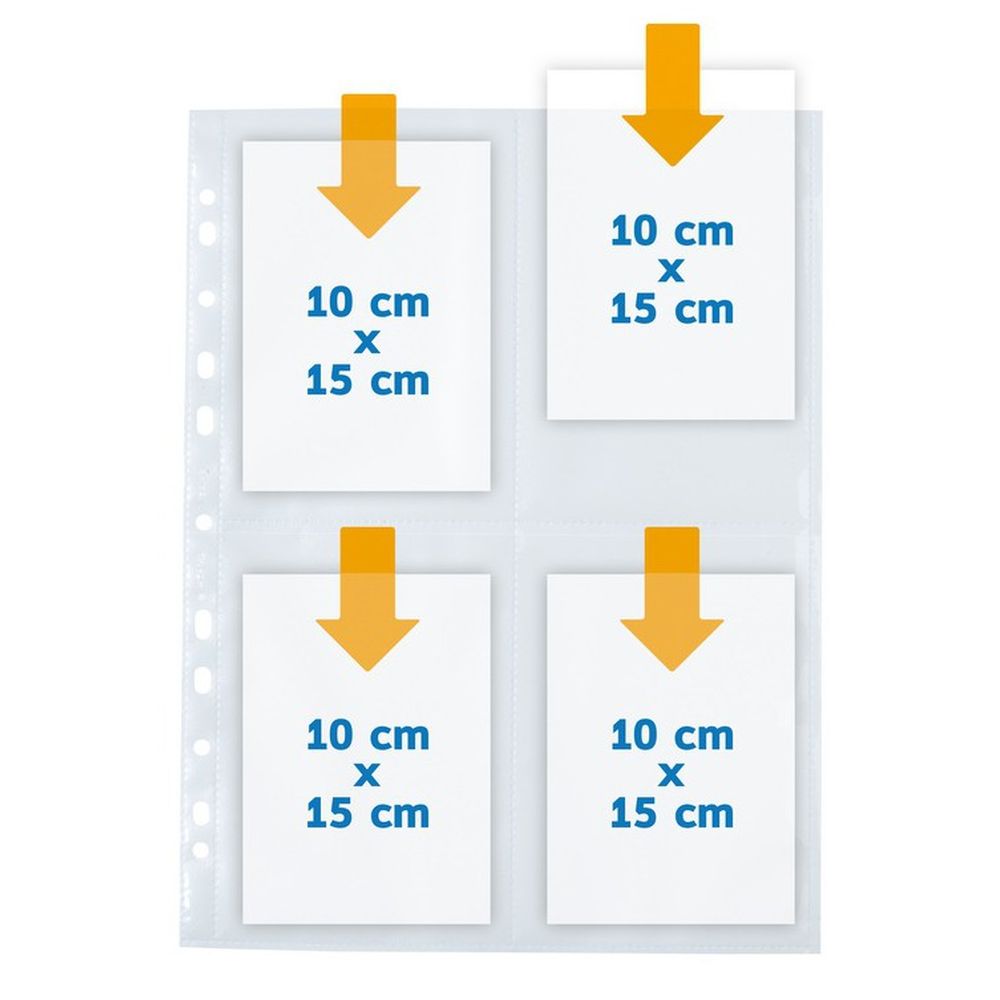 Herma Postcard covers 4x 10x15 10 pieces